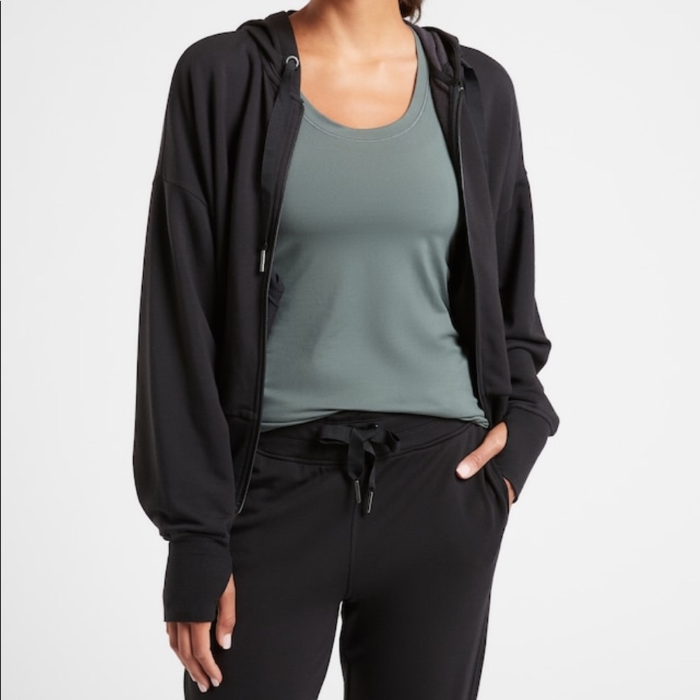 Athleta Balance Summer zip Sweatshirt Small NWOT